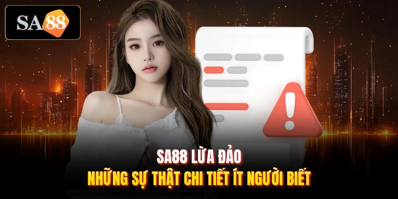SA88 Lừa Đảo - Những Sự Thật Chi Tiết Ít Người Biết