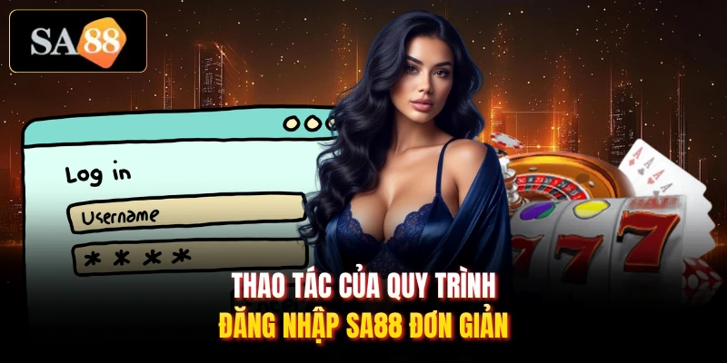 Thao tác của quy trình đăng nhập SA88 đơn giản