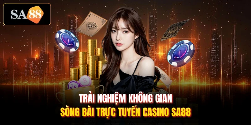 Trải nghiệm không gian sòng bài trực tuyến casino SA88